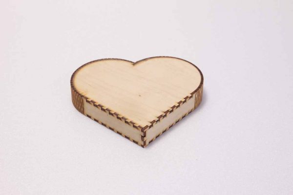 Szív alakú fa doboz - Image 2