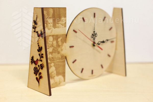 Gravírozott óra és könyvtámasz - Image 2