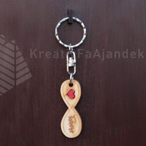 LOVE 5 - Fa kulcstartó