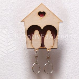 Madár páros - Fali kulcstartó