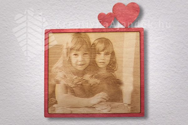 Szíves keretes fénykép gravírozás - Image 2