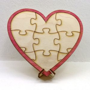 Puzzle szíves kép