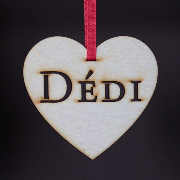 Szív - Dédi felirattal