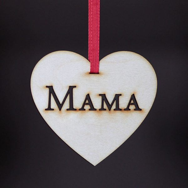 Szív - Mama felirattal