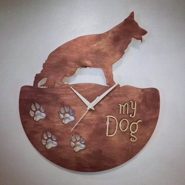 Kutyás falióra- németjuhász