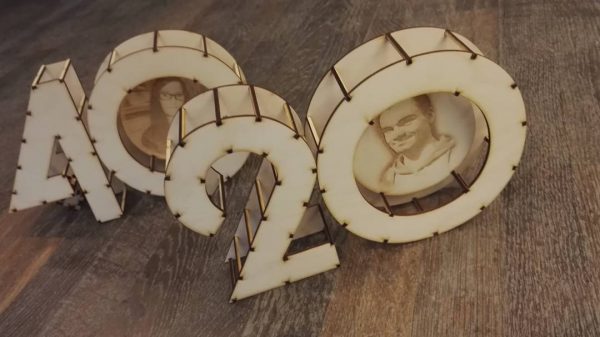 Számok kerek évfordulóra fotóval gravírozva - Image 3