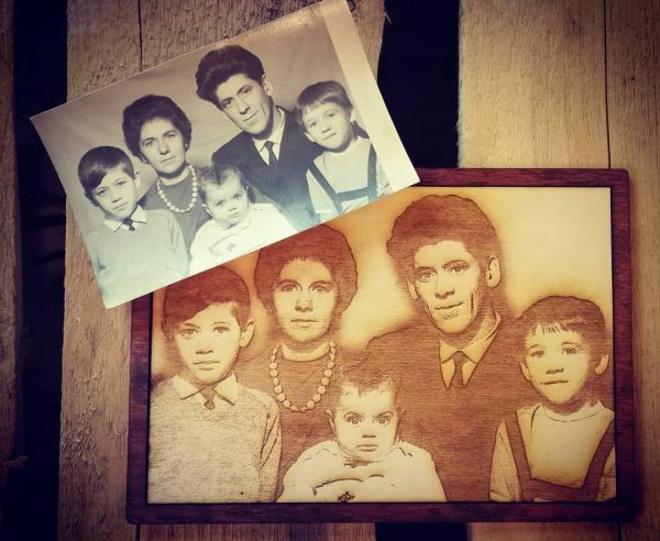 A/5-ös méretű fénykép gravírozás