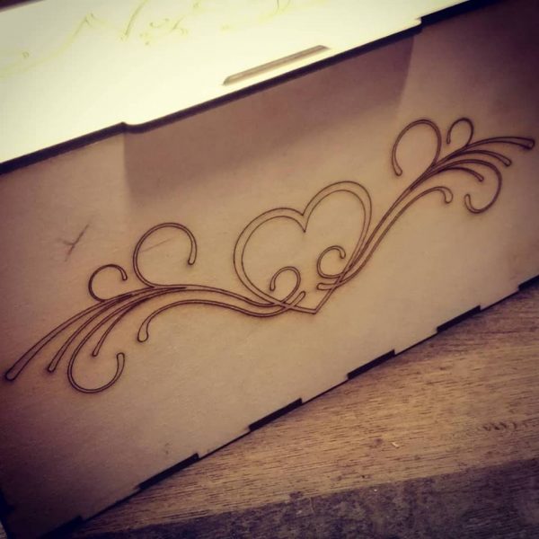 Fa doboz esküvői díszítéssel - Image 2