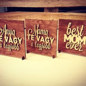 Fa design tábla Anyák napjára