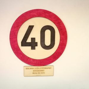 Utcatábla 30, 40, 50, 60... 80 km/h