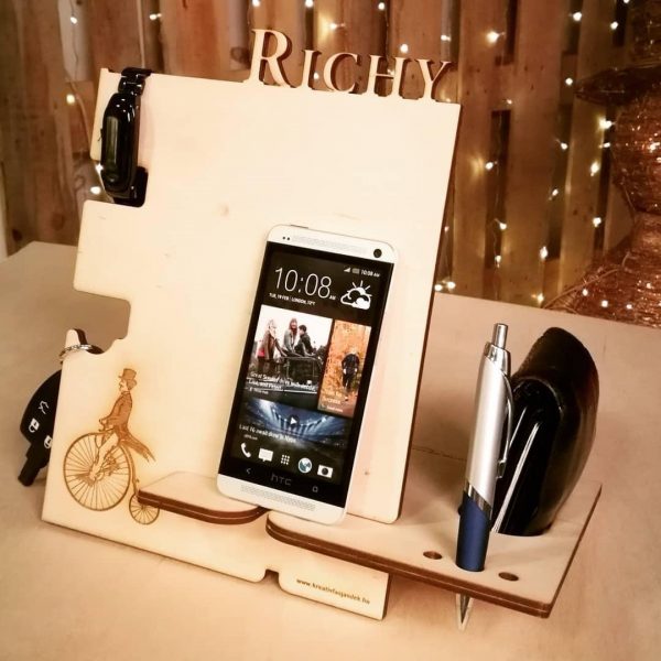 Asztali fa design tároló