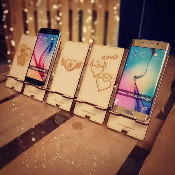 Fa design mobiltartó