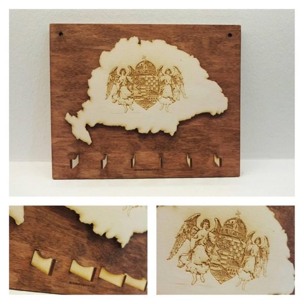 Nagy Magyarországos fali kulcstartó